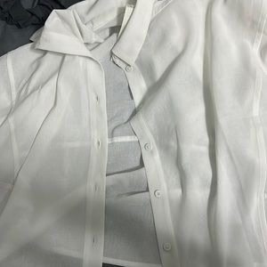 Lululemon flowy white button down